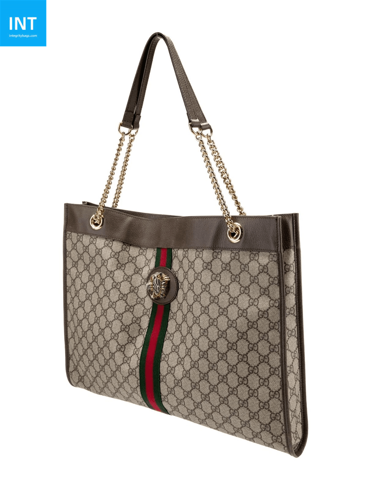 049707e7652b3313d9f5c14bc0a53869.png Gucci Rajah Tiger Large Tote Lion Beige Logo GG Bag - Image 1
