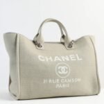 Chanel Deauville Large Gray Tote Bag