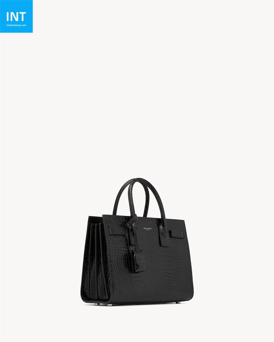 0bab8ffff931c47cc477e8aa02081b08.jpg Saint Laurent SAC DE JOUR BABY bag in crocodile-embossed leather - Image 1