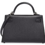 Hermès Kelly Touch Mini Lizard, Veau Madame Black Palladium Hardware
