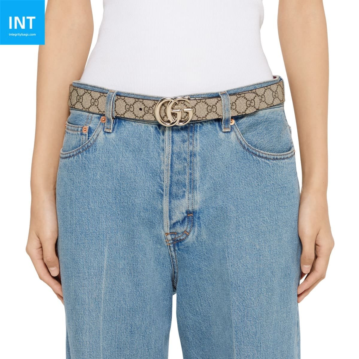 10003-33.jpg GUCCI Reversible GG Marmont wide belt - Image 1