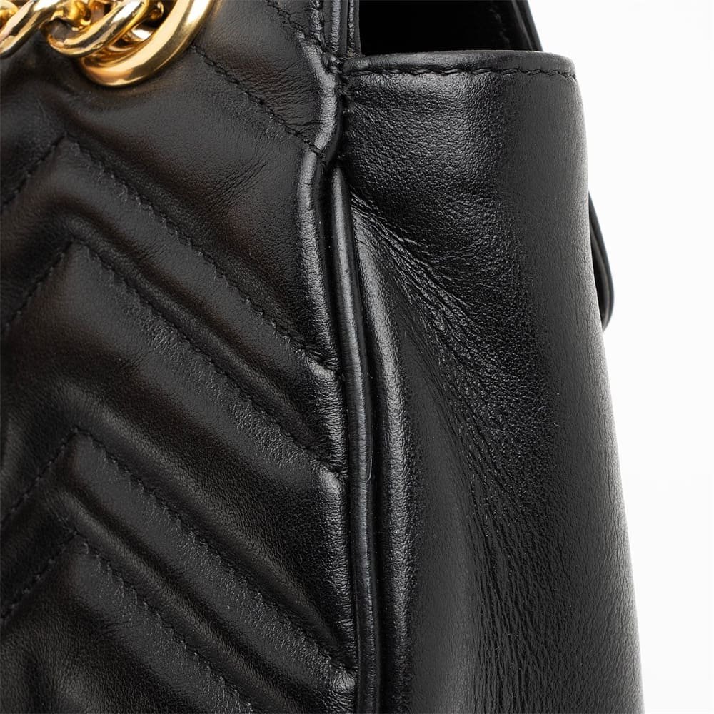 100e10bd9ef2ea721449aa981f7ad14a-1.jpg Gucci Matelasse Leather GG Marmont Mini Shoulder Bag (SHF-V1dIip) - Image 1