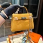 Hermès Amber EPSOM Calfskin Mini Kelly 20cm