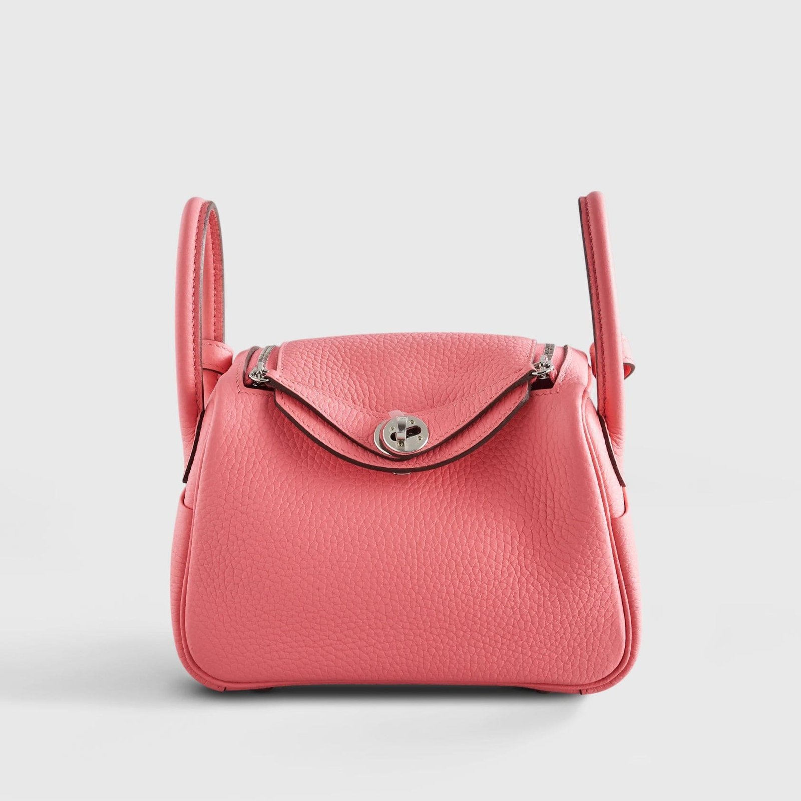 205HermesLindy20RoseAzaleePalladiumHardware.jpg Hermès Lindy 20 Rose Azalee Palladium Hardware - Image 1