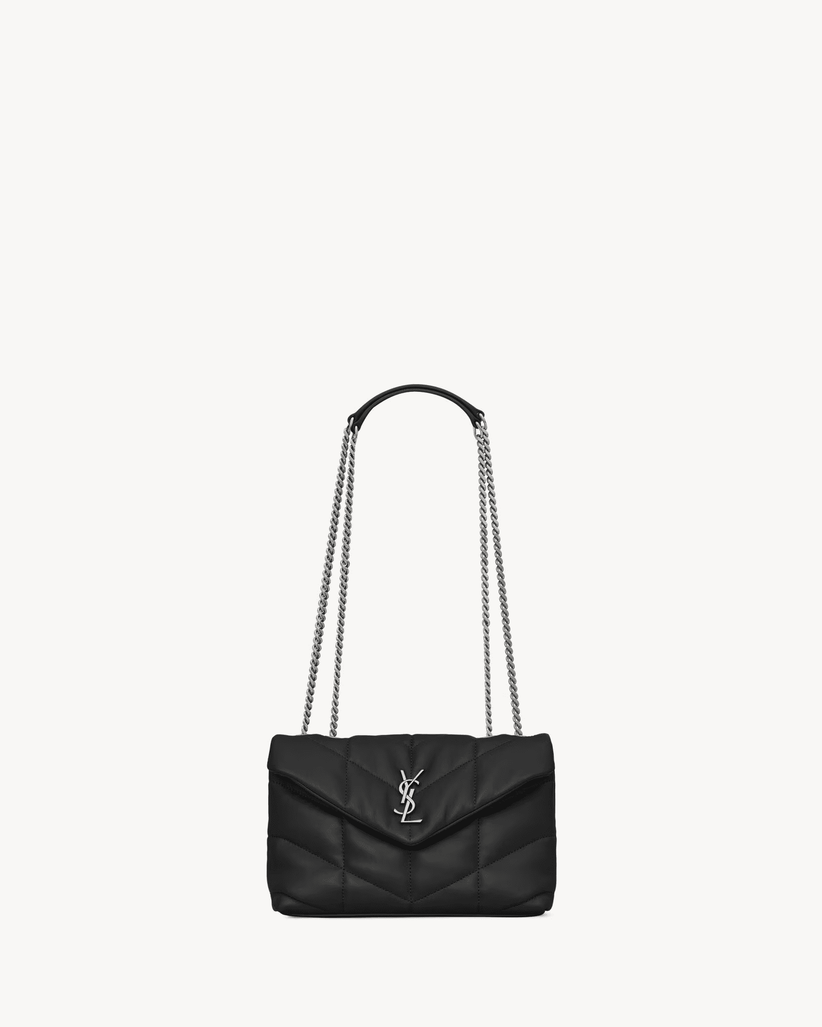 219587f42ad25e98fd68b0b677f0ce4a.png Saint Laurent Toy Puffer in lambskin - Image 1