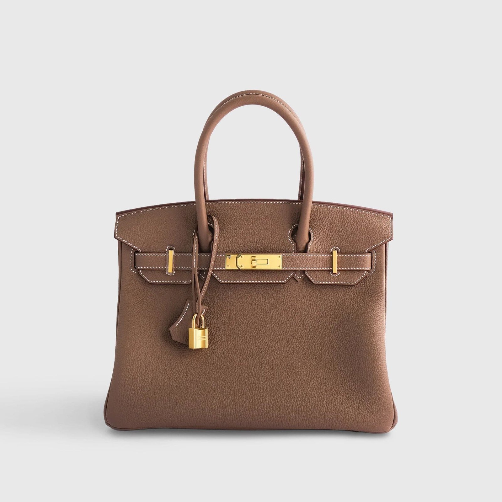 25HermesBirkin30TogoEtoupeRetourneGoldHardware.jpg Hermès Birkin 30 Togo Etoupe Retourne Gold Hardware - Image 1