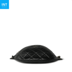 CHANEL 24A Black Lambskin Quilted Waist Bag