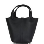 Hermès Picotin Lock 18 Black Clemence Palladium Hardware