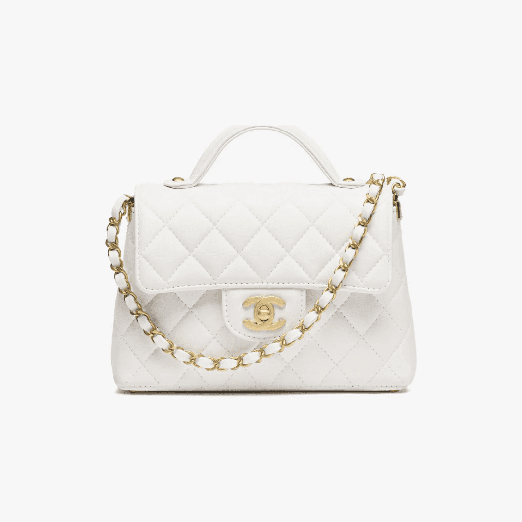 54489b5eb20cfd972df674a7f705654f.png Chanel Small Flap Bag with Top Handle - Image 1