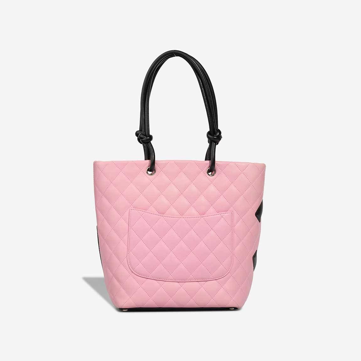 Chanel Cambon Tote Bag Small Lamb Pink / Black - Image 3