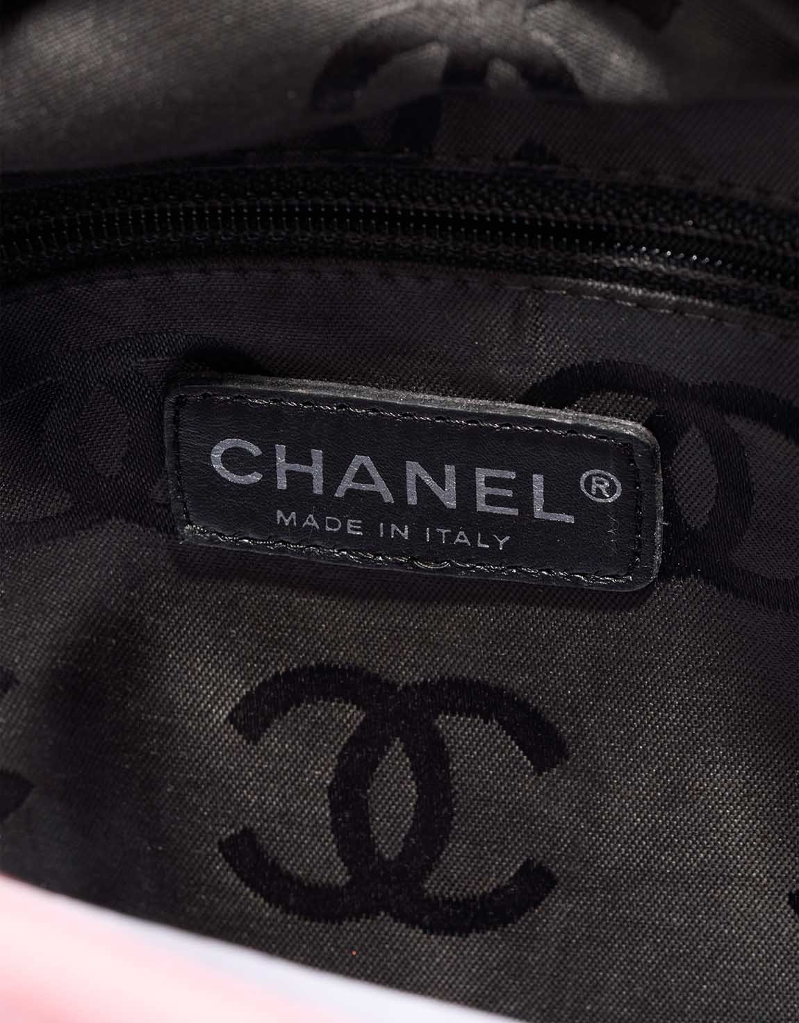 Chanel Cambon Tote Bag Small Lamb Pink / Black - Image 8