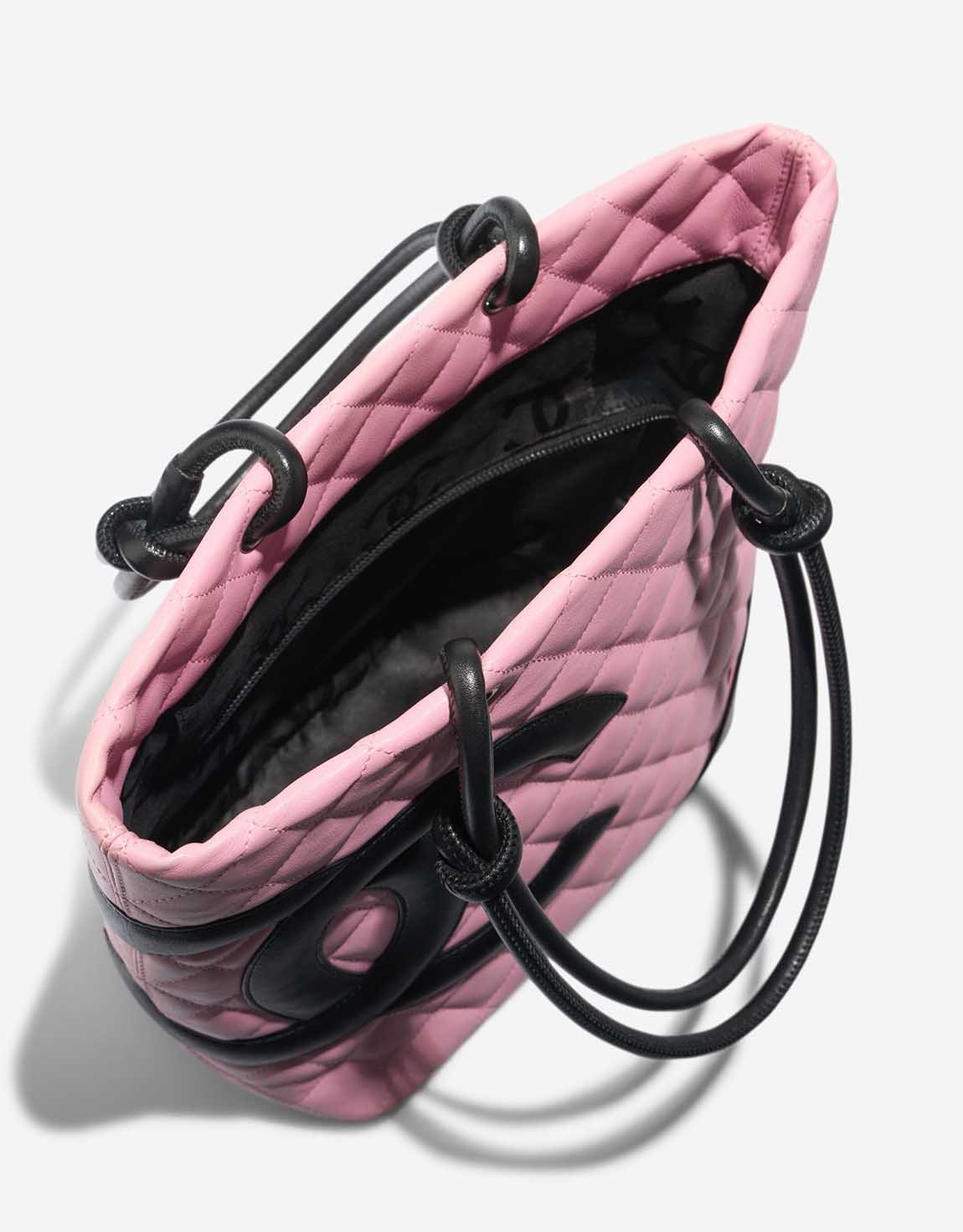 6653_Chanel_Shopping_Tote_Small_Pink_Black_M_D3.jpg Chanel Cambon Tote Bag Small Lamb Pink / Black - Image 1