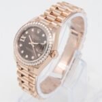 Rolex Lady-Datejust Chocolate Dial Diamond Bezel 28mm 279135RBR