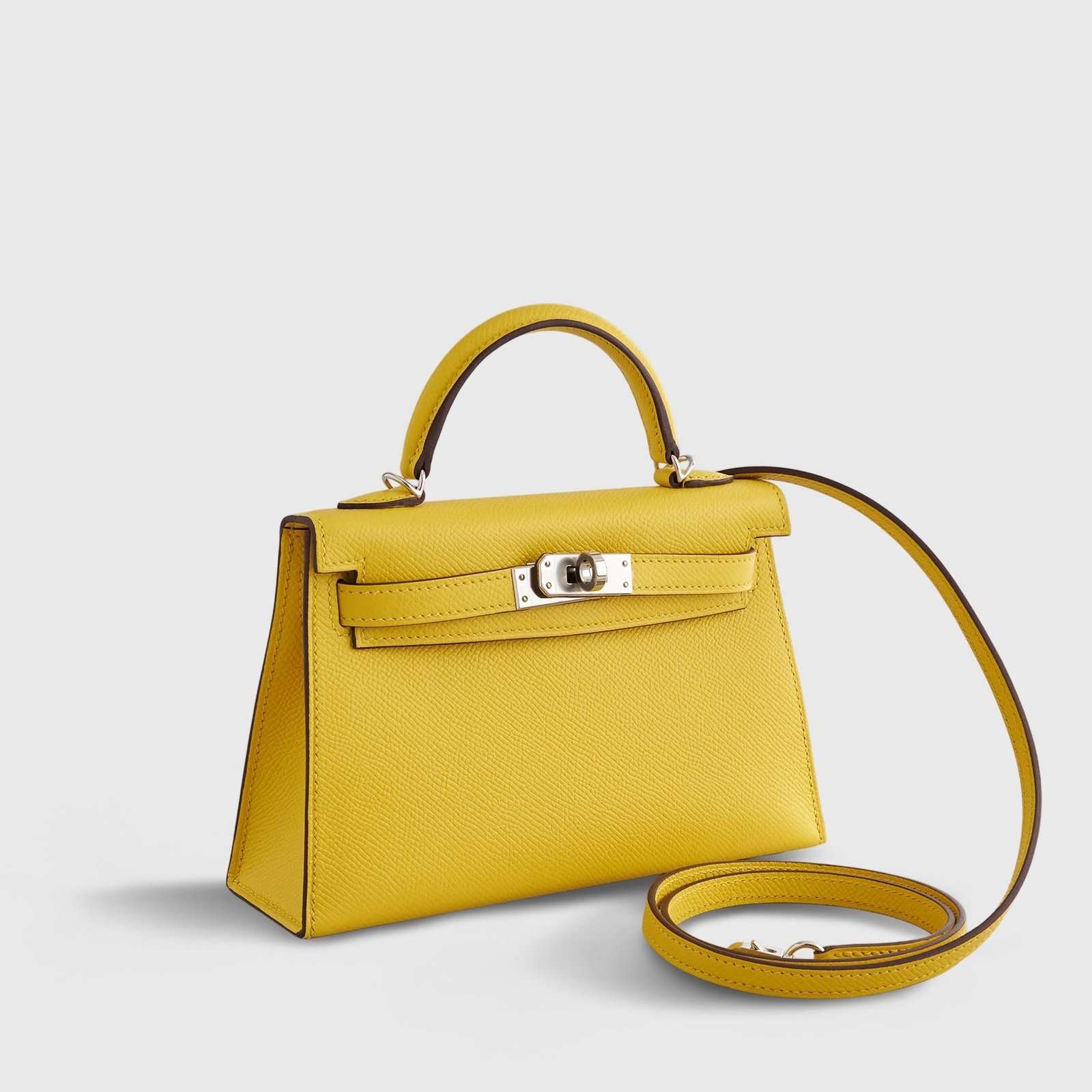 7MPvZN0V-HermesKellyMiniEpsomJaunedeNaplesPalladiumHardware58a.jpg Hermès Kelly Mini Epsom Jaune de Naples Palladium Hardware - Image 1