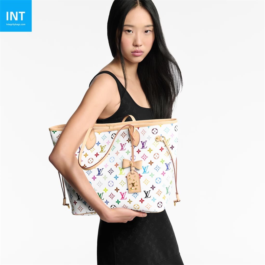 8bacba2782ade202ac6b3362b6dedb33.jpg Louis Vuitton M27787 LV x TM Neverfull MM - Image 1
