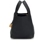 Hermès Black Clemence Picotin Lock 18 Gold Hardware