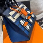 Hermès Faubourg Birkin 20 Bleu Marine