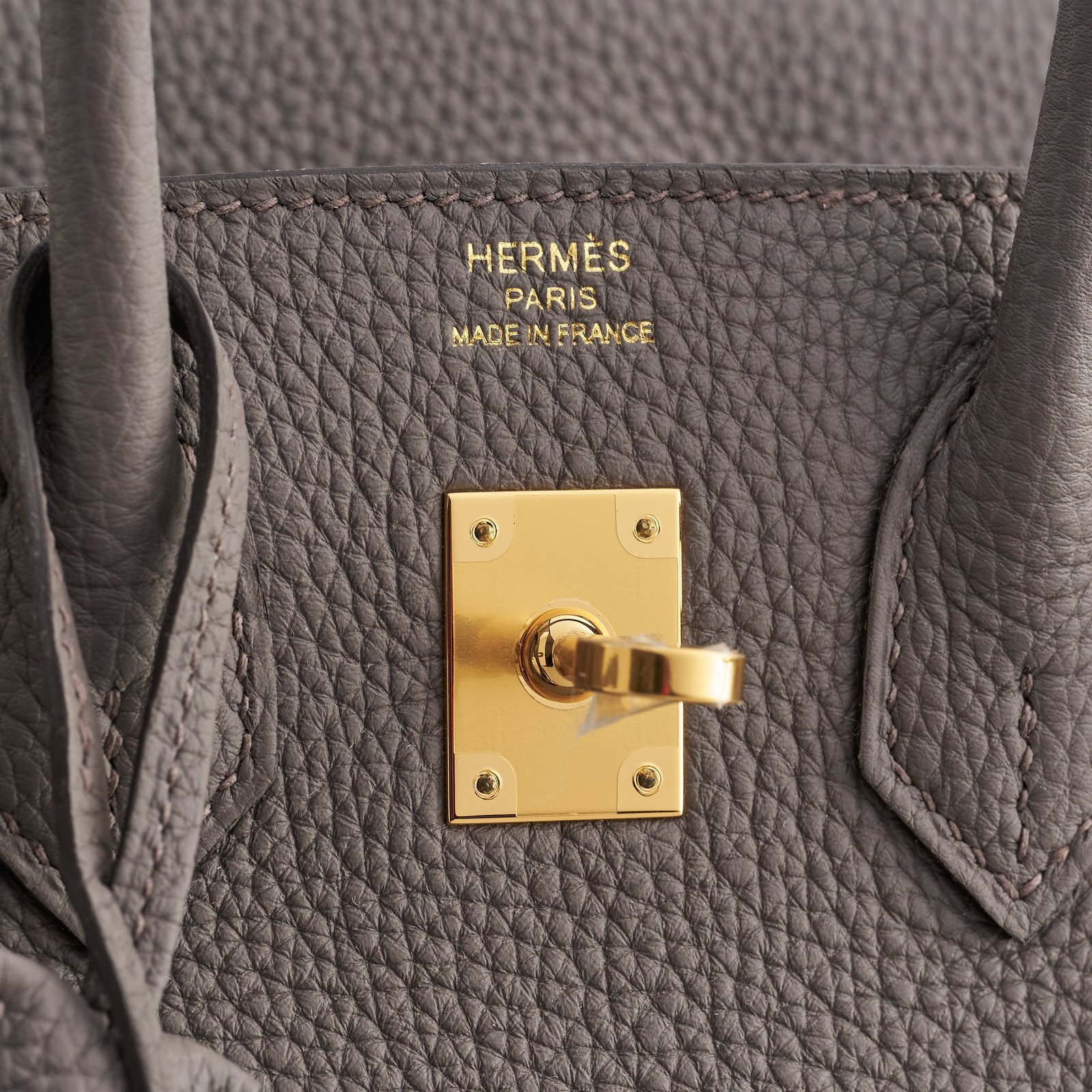 a792veAi-EU_H_B25_TGE_GHW_10788.jpg Hermès Birkin 25 Togo Gris Etain Gold Hardware - Image 1