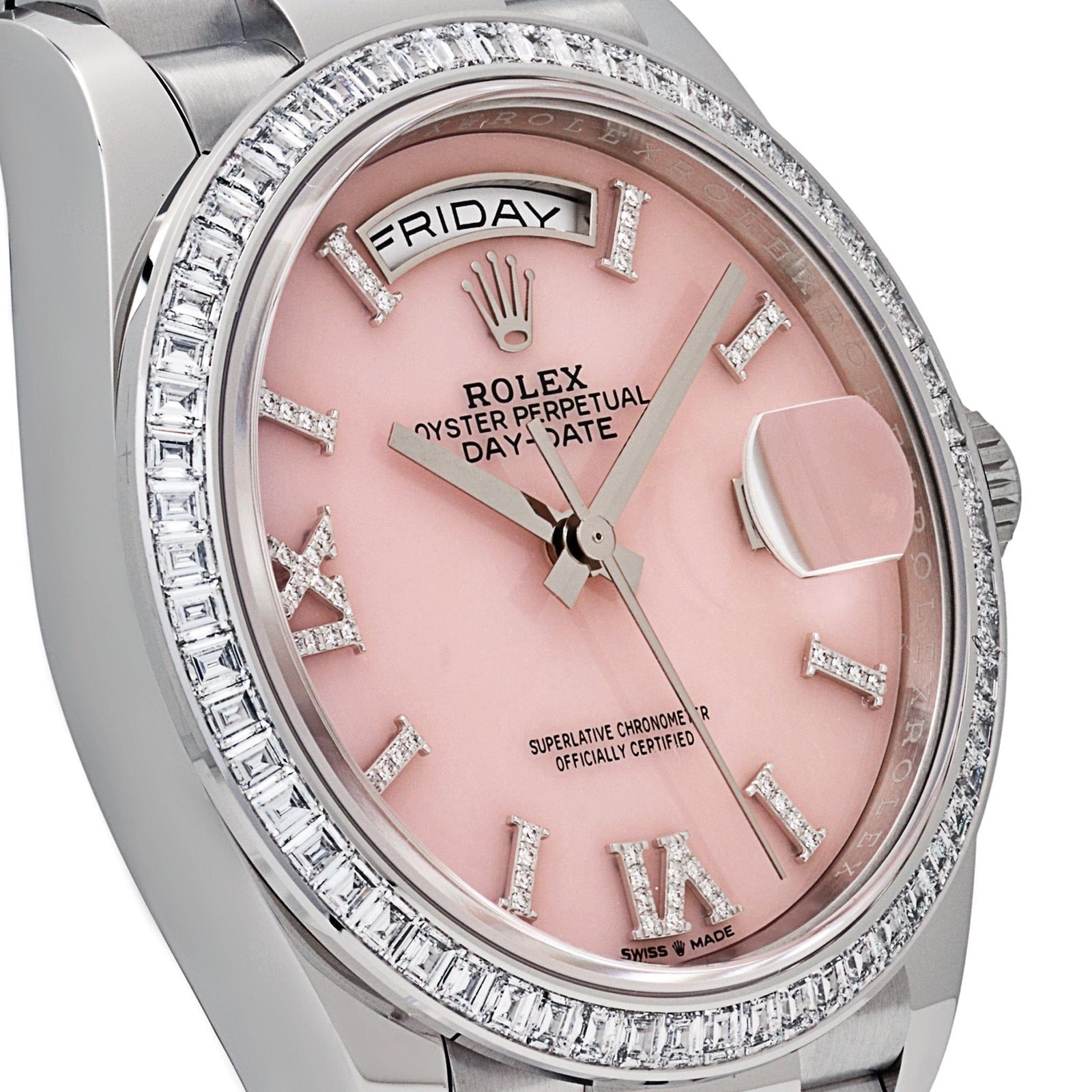 rolex-day-date-128396tbr-platinum-pink-opal-diamond-dial-and-bezel-2023-rolex-1130152101.jpg Rolex Day-Date 36 128396TBR Platinum Pink Opal Diamond Dial and Bezel - Image 1