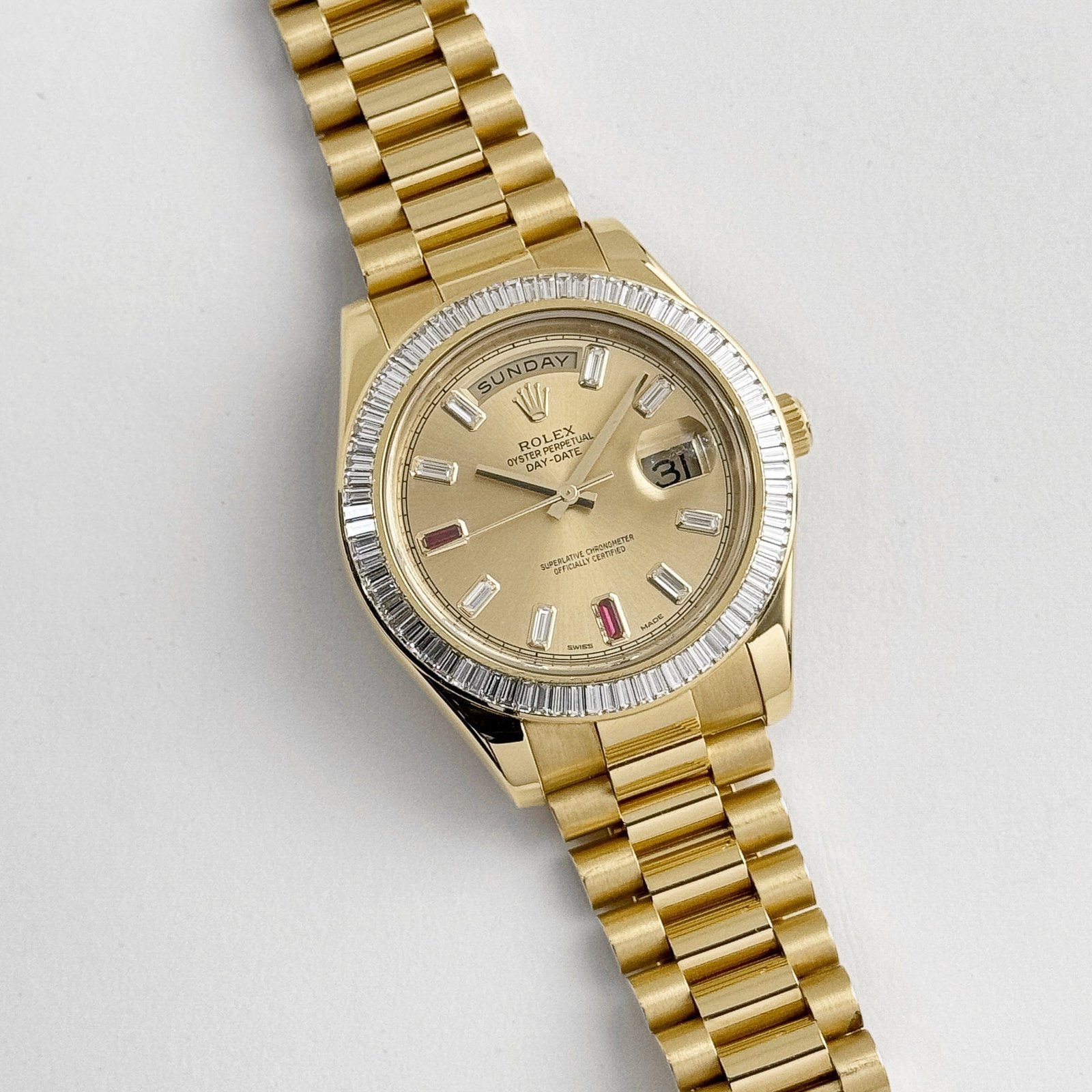 rolex-day-date-218398-yellow-gold-champagne-dial-diamond-bezel-2010-rolex-1153062782.jpg Rolex Day-Date II 218398 Yellow Gold Champagne Dial Diamond Bezel - Image 1