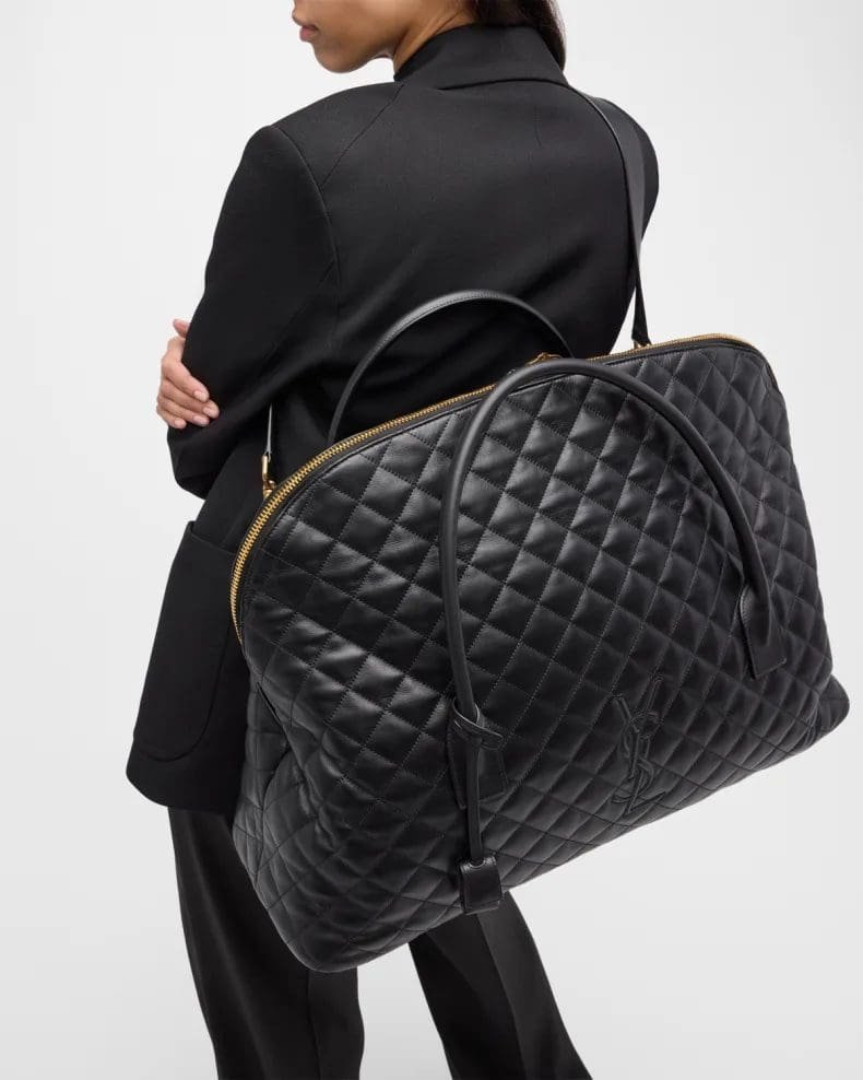 xntRtSCo-U8Y2K_WZJRFSLE20.jpg Saint Laurent ES Giant Travel Bag in Smooth Quilted Leather with Gold Hardware - Image 1